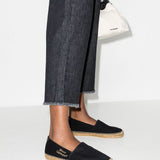 Saint Laurent Black Logo Embroidered Espadrilles