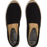 Saint Laurent Black Logo Embroidered Espadrilles