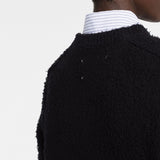 Maison Margiela Four-stitch brushed jumper
