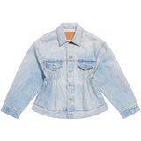 Balenciaga Hourglass silhouette denim jacket