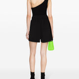 Palm Angels Jet Black Embroidered Shorts