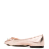 Jimmy Choo Elme metallic ballerina shoes