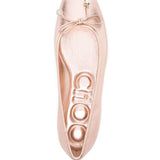 Jimmy Choo Elme metallic ballerina shoes