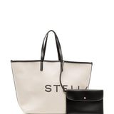 Stella McCartney Ecru Logo Tote Bag