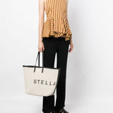 Stella McCartney Ecru Logo Tote Bag