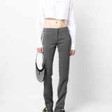 Coperni Cropped cotton shirt