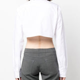 Coperni Cropped cotton shirt