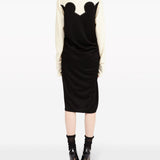 Maison Margiela Black Numbers Motif Dress
