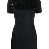 Marine Serre Black Asymmetric Dress
