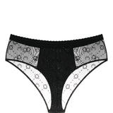 Marine Serre Black Flocked Moonogram Briefs