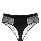 Marine Serre Black Flocked Moonogram Briefs