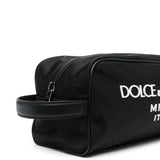 Dolce & Gabbana Nylon toiletry bag with rubberized logo