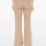 Palm Angels Beige Logo Waistband Trousers