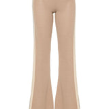 Palm Angels Beige Logo Waistband Trousers