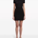Palm Angels Black Mini Dress Open Back