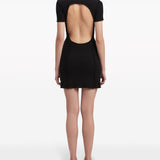 Palm Angels Black Mini Dress Open Back