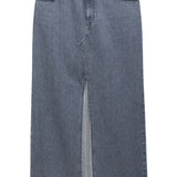Filippa K Grey Appliqué Logo Skirt