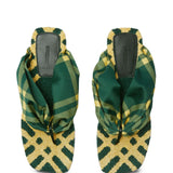 Burberry check pool flat slides