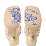 Burberry Check Pool 105mm Open Toe Sandals