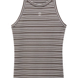 Filippa K Brown Striped Monogram Top