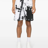 Alexander McQueen paint-splatter cotton shorts