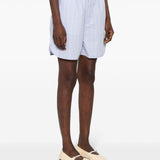 Filippa K Light Blue Striped Shorts