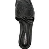Alexander McQueen logo-embossed leather sandals