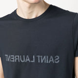 Saint Laurent Navy Blue Crew Neck T-Shirt