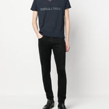 Saint Laurent Navy Blue Crew Neck T-Shirt