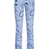 Etro Cornflower Blue Bandana Jeans