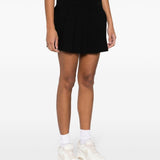 Palm Angels Black Monogram Pleated Skirt