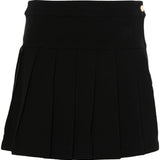 Palm Angels Black Monogram Pleated Skirt