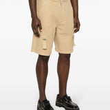 JACQUEMUS Beige Mid Rise Shorts