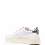 Autry White Perforated Padded Ankle Sneakers