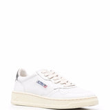 Autry White Perforated Padded Ankle Sneakers
