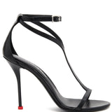 Alexander McQueen Black Harness Sandals