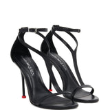 Alexander McQueen Black Harness Sandals