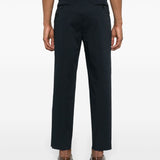 Etro Navy Blue Pegaso Motif Chinos
