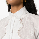 Ermanno Scervino Off White Embroidered Dress