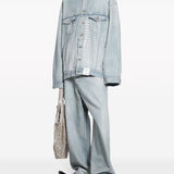 Balenciaga Denim jacket with flap pockets and drop shoulder