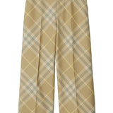 Burberry check-print tailored wool trousers