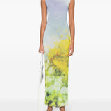 Acne Studios Lilac Ombré Mesh Dress