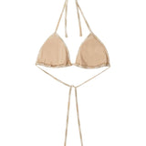 Burberry Beige Halterneck Check Bikini
