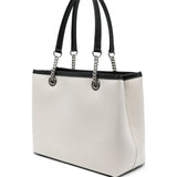 Balenciaga Logo Print Canvas Tote Bag
