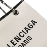 Balenciaga Logo Print Canvas Tote Bag