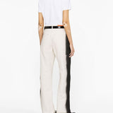 Balmain Black White Logo Print Tee