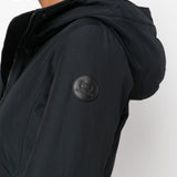 Woolrich Navy Logo Patch Zip Hoodie