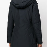 Woolrich Navy Logo Patch Zip Hoodie