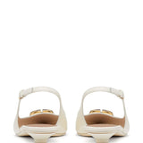 Valentino Garavani White Slingback Ballet Flats