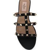 Valentino Garavani Rockstud Low Slide Sandal in Calfskin